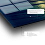 Wallity Cuadro Decorativo de Cristal Templado Multicolor 50 x 70 cm
